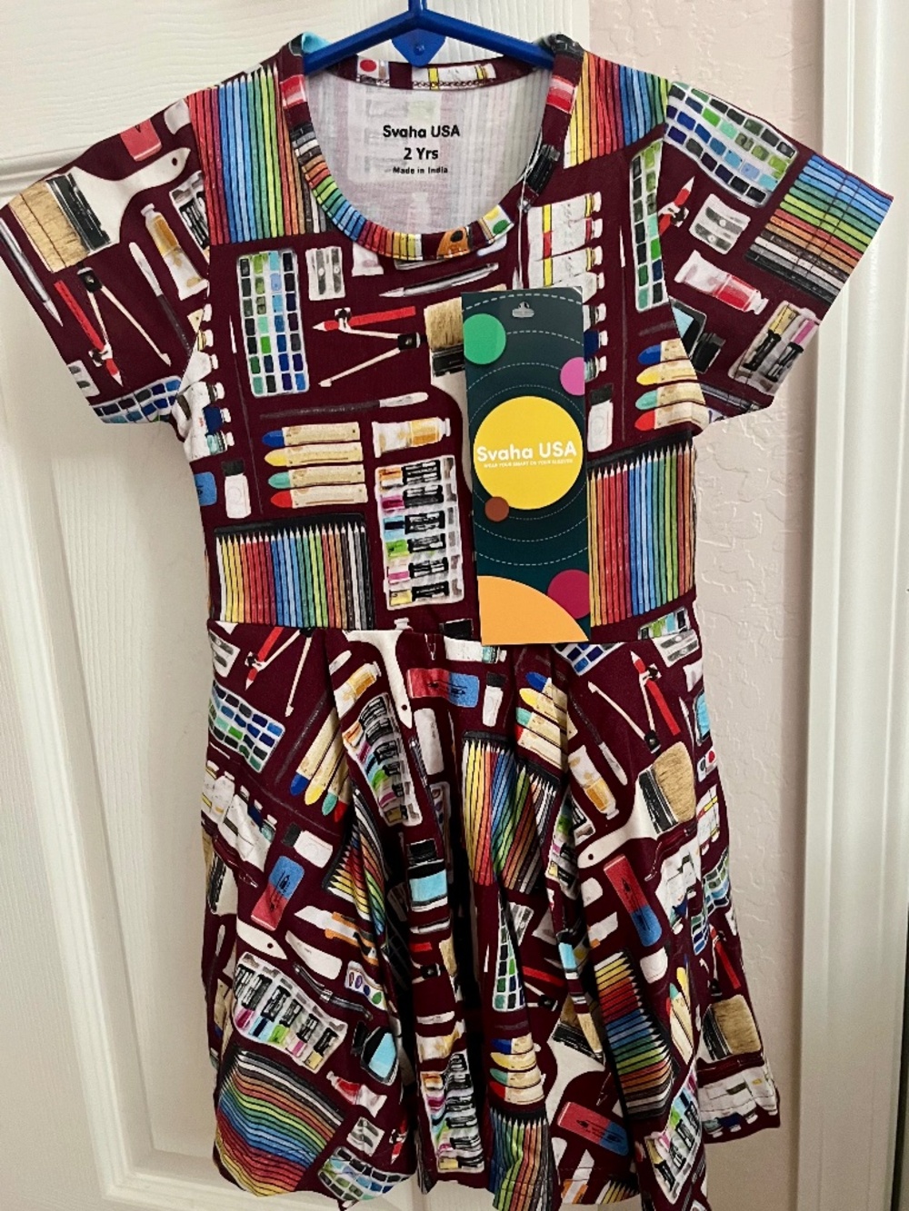 Kids Svaha art supply twirl dress (2T)